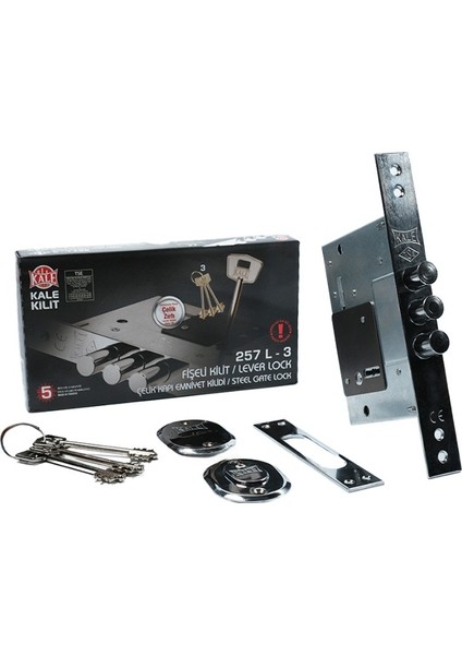252RL000001 Fişeli Monoblok Çelik Kapı Kilidi