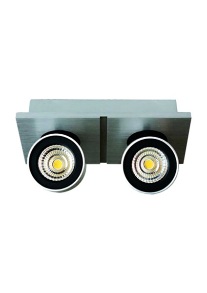LED Tavan Armatürü Krom 2'li 3000K LC474S