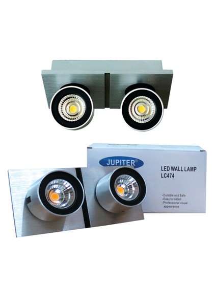 LED Tavan Armatürü Krom 2'li 3000K LC474S fırsatları