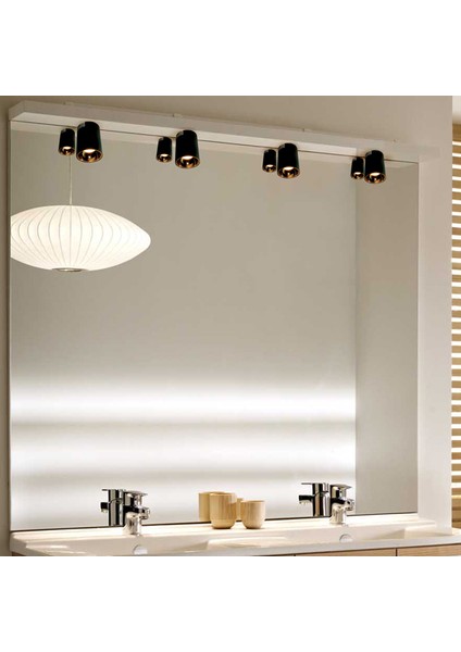 S.ü. Siyah ve Altın LED Tavan Armatürü 3000K LC602S modelleri