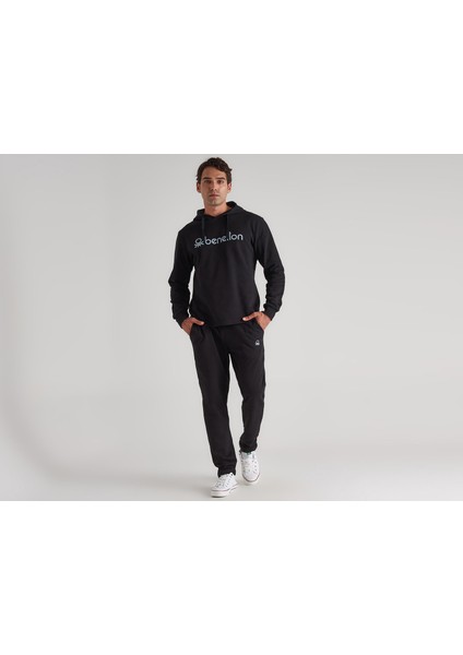 Benetton Kapüşonlu Erkek Sweatshirt