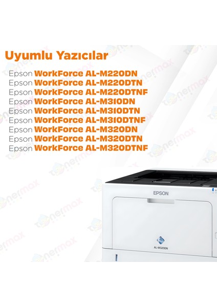 Epson Workforce AL-M320 Muadil Toner Extra Yüksek Kapasiteli / AL-M220 / AL-M310 / C13S110079 modelleri