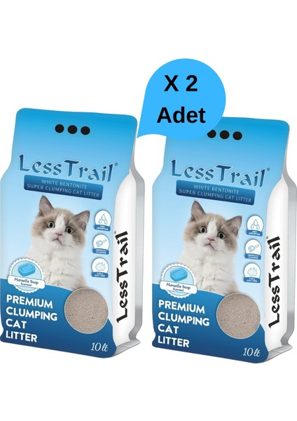 Less Trail Marsilya Sabun Kokulu Kedi Kumu 10lt x 2 Adet