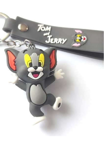 Tamu Tom ve Jerry Çift Anahtarlık 2 Adet Silikon