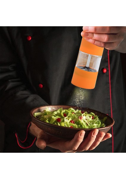 Renkli Elektrikli Karabiber Değirmeni Karabiber Öğütücü - Turuncu (Yurt Dışından) fırsatları