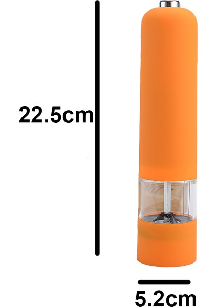 Renkli Elektrikli Karabiber Değirmeni Karabiber Öğütücü - Turuncu (Yurt Dışından) indirimleri