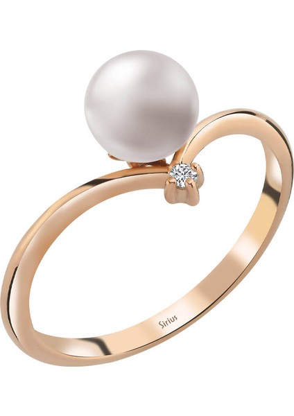 Fairytale Pırlanta Taşlı Inci Yüzük 0402R0056