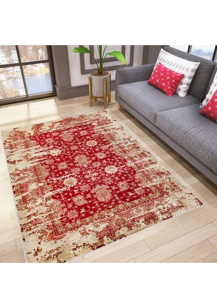 Dijital Baskı Yıkanabilir Kaymaz Taban Salon Halısı Ve Yolluk Lna0783