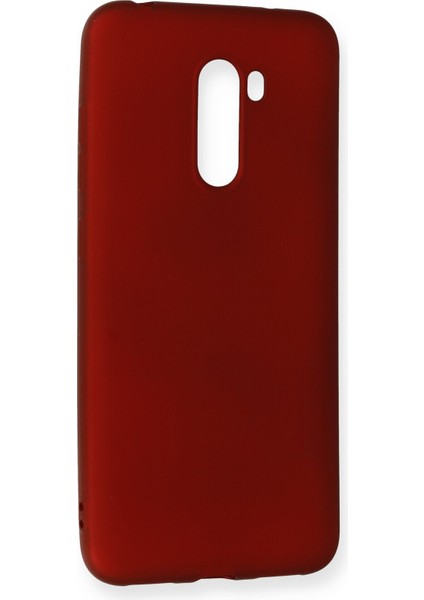 Xiaomi Pocophone F1 Kılıf Premium Rubber Silikon - Bordo 301101