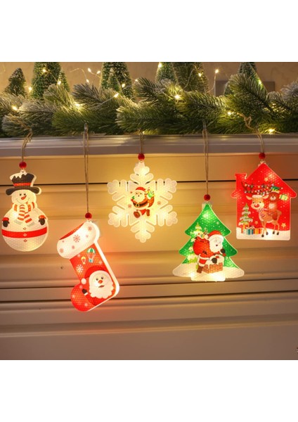 SD Works Dekoratif Ledli Yılbaşı Süsü Christmas Curtain Lights Yılbaşı Aydınlatma Kar Tanesi