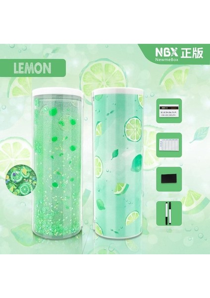 Limon Tarzı Nbx Kalem Kutusu Starfall Quicksand Saydam Yaratıcı Çok Işlevli Silindirik Kalem Kutusu Sevimli Okul Kırtasiye Tutucu Okul (Yurt Dışından)