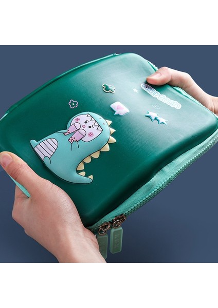 Ejderha Tarzı Büyük Kapasiteli 3D Kalem Kutusu Saklama Kutusu Okul Kız Için Güzel Pembe Unicorn Karikatür Kalem Çantası Kawaii Kırtasiye Hediyeler Kalem Kutusu (Yurt Dışından)