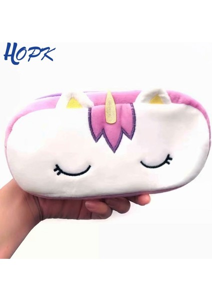 Mor Tarzı Yenilik Peluş Unicorn Kalem Kutuları Kızlar Için Kawaii Kalem Çanta Kılıfı Kalem Kutusu Sevimli Kırtasiye Hediye Ofis Okul Malzemeleri (Yurt Dışından) fiyatları