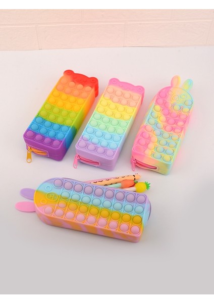 Sarı Stil Kalem Kutusunu Açın Estojo Escolar Okul Malzemeleri Stres Önleyici Kalem Kutusu Kawaii Silikon Kırtasiye Pantolonu Scolaire Kalem Kutusu (Yurt Dışından) fiyatları