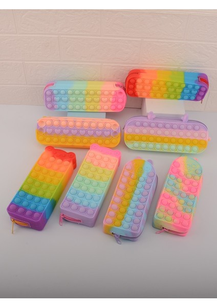 Sarı Stil Kalem Kutusunu Açın Estojo Escolar Okul Malzemeleri Stres Önleyici Kalem Kutusu Kawaii Silikon Kırtasiye Pantolonu Scolaire Kalem Kutusu (Yurt Dışından) modelleri