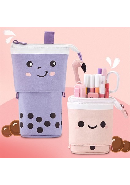 D1 Stili Yaratıcı Geri Çekilebilir Kalem Kutusu Okul Kırtasiye Saklama Çantası Dalga Noktası Kawaii Kalem Kutusu Çocuk Için Sevimli Kalemlik Hediyeler Kalem Çantaları (Yurt Dışından)