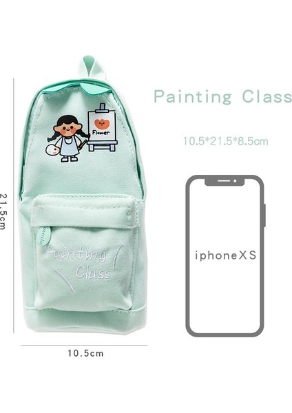 Yeşil Boyama Stili Kawaii Şanslı Kedi ve Dinozor Kalem Kalem Çantası Karikatür Schoolbag Kalemler Kırtasiye Okul A6785 Için Şekil Depolama Organizatör Kılıfı (Yurt Dışından)