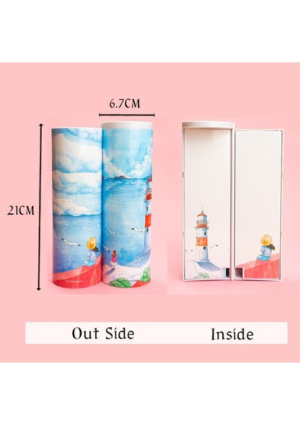 Nbx-C-17 Stili Kawaii Kalem Kutusu Çizim Okul Kalem Kutuları Için Su Geçirmez Panda Çilek Kedi Stand Up Kore Erkekler Için Roll Up Kalem Kutusu (Yurt Dışından)