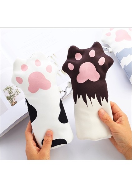 Rastgele Renk Stili 4 Renk Kedi Pençesi Pamuk Kalem Kutuları Kalemler Okul Ofisi Için Taşınabilir Öğrenci Kırtasiye Saklama Kalem Çantası Supplie (Yurt Dışından)