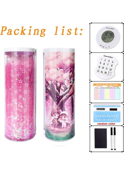 Sakura Kalem Kutusu Stili Nbx Beyaz Tahta Silgi Şeffaf Ayakta Anime Kalem Kalem Kutusu Kawaii Kırtasiye Kalem Kutusu Kız Çocuk Için Okul Malzemeleri 2021 (Yurt Dışından)