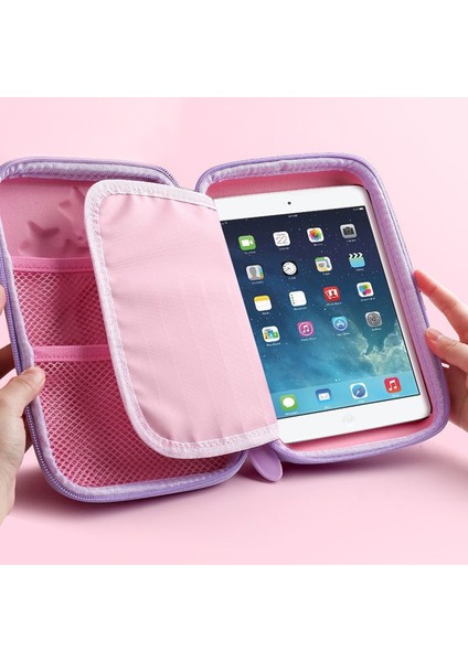 Büyük Ay Tek Boynuzlu At Stili Güzel Karikatür Unicorn 3D Kalem Kutusu Büyük Kapasiteli Su Geçirmez Pembe Kız Öğrenci Kırtasiye Saklama Kutusu Kılıfı Kalem Çantaları Okul (Yurt Dışından)