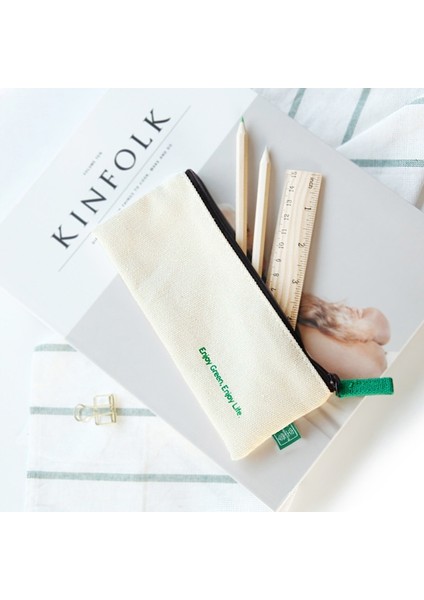 Beyaz Stil Kinbor Öğrenci Kalem Kutusu Taşınabilir Pamuk Kalem Saklama Kutusu Basit Okul Malzemeleri Kalem Çantası Пенал Для Канцелярии Kozmetik Çantası 1 Adet (Yurt Dışından) modelleri