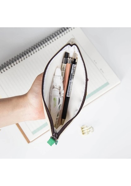 Beyaz Stil Kinbor Öğrenci Kalem Kutusu Taşınabilir Pamuk Kalem Saklama Kutusu Basit Okul Malzemeleri Kalem Çantası Пенал Для Канцелярии Kozmetik Çantası 1 Adet (Yurt Dışından) indirimleri