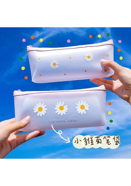 Xiaochujufendi Tarzı 1 Adet Kawaii Kalem Kutusu Mat Şeffaf Papatya Hediye Estuches Okul Kalem Kutusu Kalem Kutusu Kalem Çantası Okul Malzemeleri Kırtasiye (Yurt Dışından)