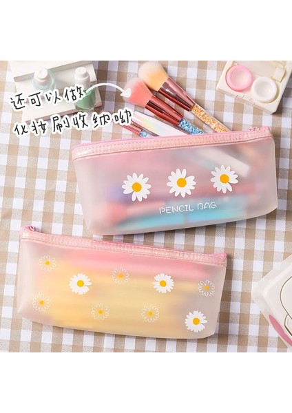 Xiaochujufendi Tarzı 1 Adet Kawaii Kalem Kutusu Mat Şeffaf Papatya Hediye Estuches Okul Kalem Kutusu Kalem Kutusu Kalem Çantası Okul Malzemeleri Kırtasiye (Yurt Dışından)