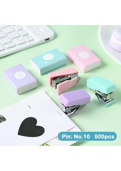 Pp Tarzı Metal Zımba Seti Zımba Bağlama Araçları Kırtasiye Ofis Okul Öğrenci Malzemeleri Mini Morandi Renk (Yurt Dışından) modelleri