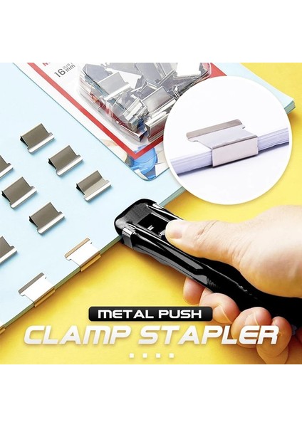 Şeffaf Beyaz Stil Klip Itmeli Zımba Sabit Klipler Zımba Bağlama Klipsi Yeniden Kullanılabilir Taşınabilir Itmeli Kelepçe Kağıt Belge Kağıdı Okul Ofis Malzemeleri (Yurt Dışından) fiyatları