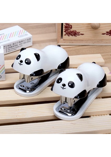 Kawaii Panda Mini Panda Zımba Seti Masaüstü Zımba Ataş Bağlayıcı Bağlayıcı Ofis Okul Malzemeleri Kırtasiye (Yurt Dışından)