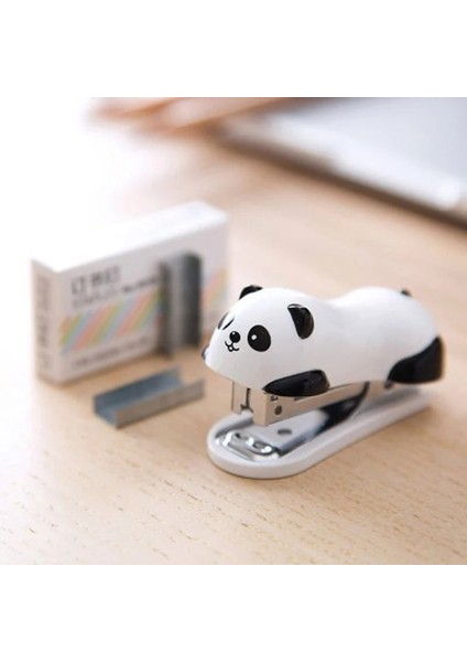 Kawaii Panda Mini Panda Zımba Seti Masaüstü Zımba Ataş Bağlayıcı Bağlayıcı Ofis Okul Malzemeleri Kırtasiye (Yurt Dışından)