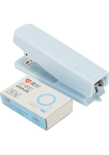 Mavi Stil Zımbalı Saf Renkli Mini Zımba Seti 10 # Ofis Ciltleme Aracı Okul Bağlayıcı Öğretmen Malzemeleri (Yurt Dışından)