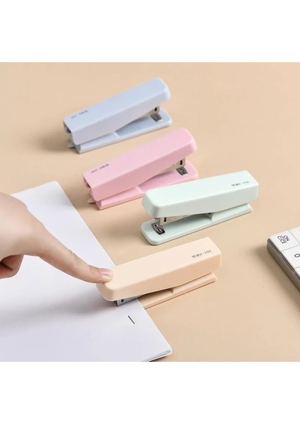 Mavi Stil Zımbalı Saf Renkli Mini Zımba Seti 10 # Ofis Ciltleme Aracı Okul Bağlayıcı Öğretmen Malzemeleri (Yurt Dışından) fiyatları