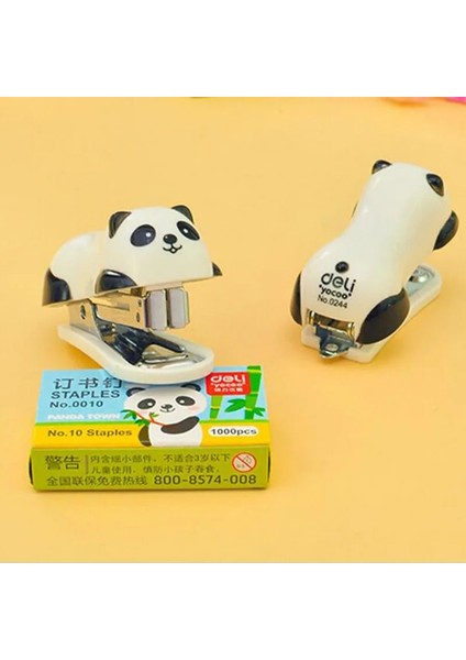 Yeni Paket 1 Adet Mini Zımba Seti Karikatür Panda Çocuk Öğrenme Kırtasiye Okul Ofis Malzemeleri Ataş Tutucu (Yurt Dışından) fiyatları
