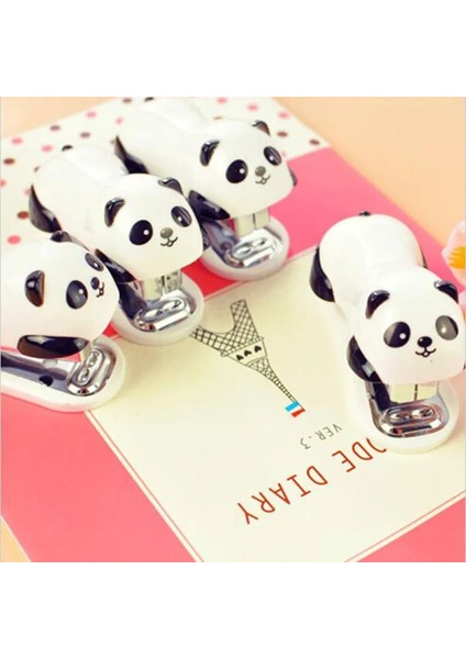 Yeni Paket 1 Adet Mini Zımba Seti Karikatür Panda Çocuk Öğrenme Kırtasiye Okul Ofis Malzemeleri Ataş Tutucu (Yurt Dışından) modelleri