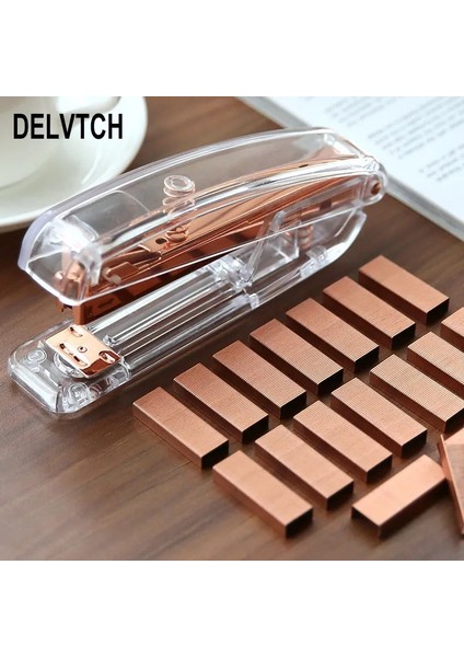 1x Zımba Gül Altın Stili Delvtch Şeffaf Zımba Metal 12 # Taples Için Fit Gül Gümüş Renk Ofis Aksesuarları Okul Kırtasiye Ciltleme Kaynağı (Yurt Dışından) fırsatları