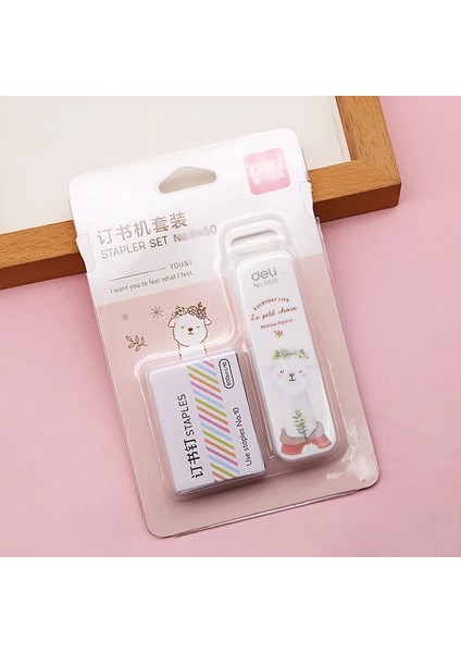 1 Numaralı Stil 1 Takım (1 Adet Zımba + Taples) Manuel Mini Zımba 2 Renk Kawaii Zımba Okul Kırtasiye Ofis Malzemeleri (Ss) (Yurt Dışından)