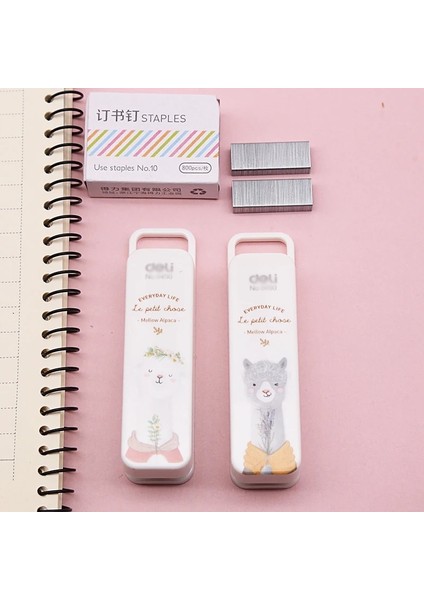 1 Numaralı Stil 1 Takım (1 Adet Zımba + Taples) Manuel Mini Zımba 2 Renk Kawaii Zımba Okul Kırtasiye Ofis Malzemeleri (Ss) (Yurt Dışından) fırsatları