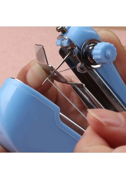 Mavi Stil Mini Dikiş Makinesi Taşınabilir Manuel Dikiş Kumaş Kullanışlı Oya Aracı Dıy Dikiş Makinesi DJA88 (Yurt Dışından) indirimleri