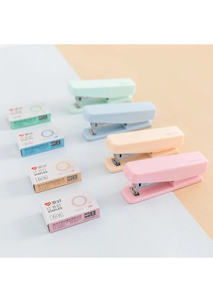 Yeşil Stil Saf Renk Taşınabilir Mini Zımba Zımba Seti 10 # Kırtasiye Ofis Ciltleme Aracı Okul Bağlayıcı Öğretmen Hediye F146 (Yurt Dışından) modelleri