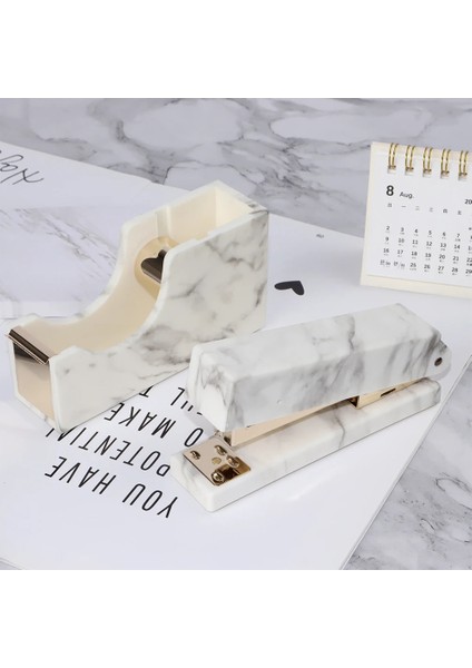 1 Takım Stili Gold Rose Gold Mermer Zımba + Bant Koltuk Takımı Pratik Kırtasiye Ofis Seti Doğum Günü Veya Noel Hediyesi Masaüstü Arkadaşı (Yurt Dışından) fırsatları