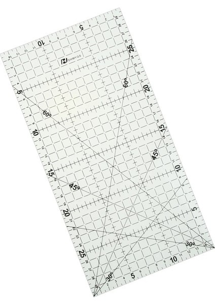 30 * 15 cm Patchwork Cetvel Kapitone Araçları Yüksek Dereceli Akrilik Malzeme Şeffaf Cetvel Ölçekli Okul Malzemesi (Yurt Dışından)