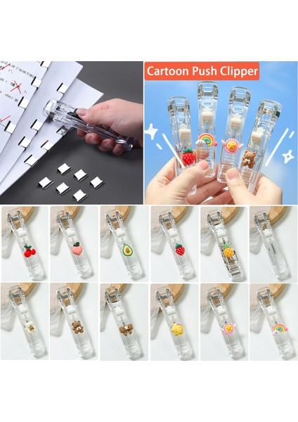 1 Adet Renk 3 Stil Ush Klip Zımba Sökücü Bağlayıcı Itme Kelepçe Bant Dağıtıcı El Kağıt Kesme Klipleri Ofis Malzemeleri Seti Masaüstü Zımba (Yurt Dışından) fiyatları