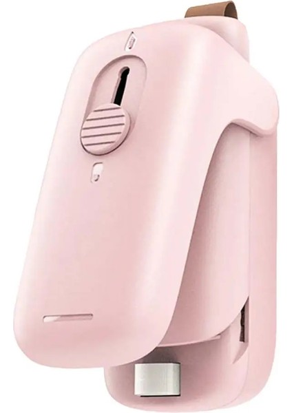 Pembe Tarzı Taşınabilir Ev Mini Isı Yapıştırma Makinesi Gıda Paketleme Mühürleyen Kesici Aracı (Yurt Dışından)