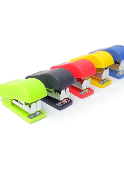 1 Kutu Stili Mini Taşınabilir Renkli Zımba Seti Sevimli Ofis Okul Malzemeleri Kırtasiye Ataş Binder Kitap (Yurt Dışından) modelleri
