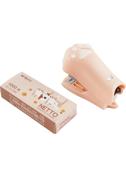 Pk Stili 12 # Zımba ile Mini Zımba Seti Sevimli Kedi Paw Kağıt Binder Kırtasiye Ofis Ciltleme Araçları Okul Malzemeleri (Yurt Dışından)