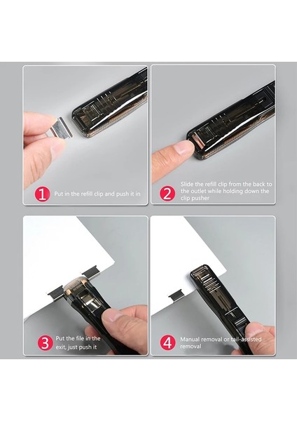 Mavi Stil Şeffaf Zımba Yeni Ofis Aksesuarları Grapadora Çıkarılabilir Metal Klip Itici Spillatrice Okul Malzemeleri Itme Klipsi Zımba (Yurt Dışından) modelleri