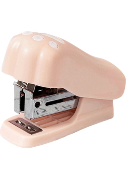 Pembe Tarzı Taşınabilir Mini Zımba Zımba ile Sevimli Ofis Kağıt Binder Kırtasiye Okul Ciltleme Aracı Kitap Kanalizasyon Kedi Pençe Şekli (Yurt Dışından)